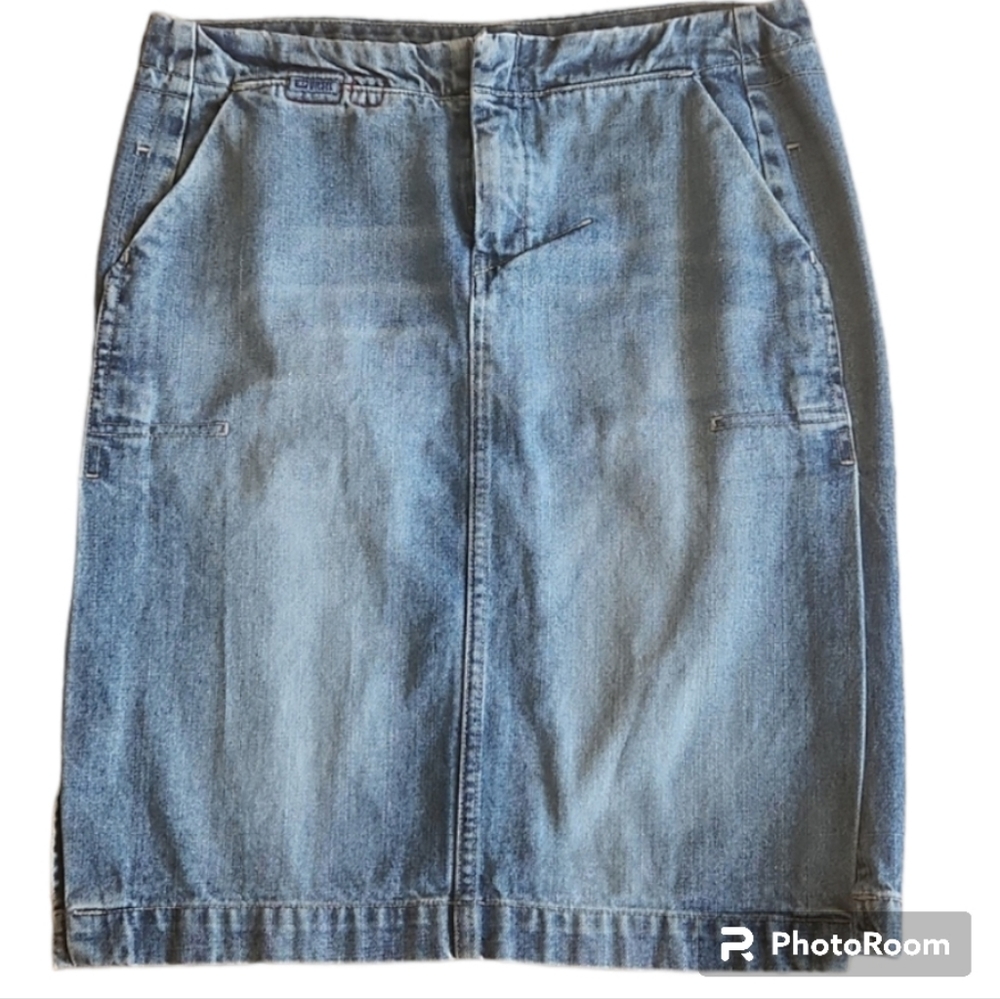 Vintage Y2k Diesel denim side slits denim skirt
